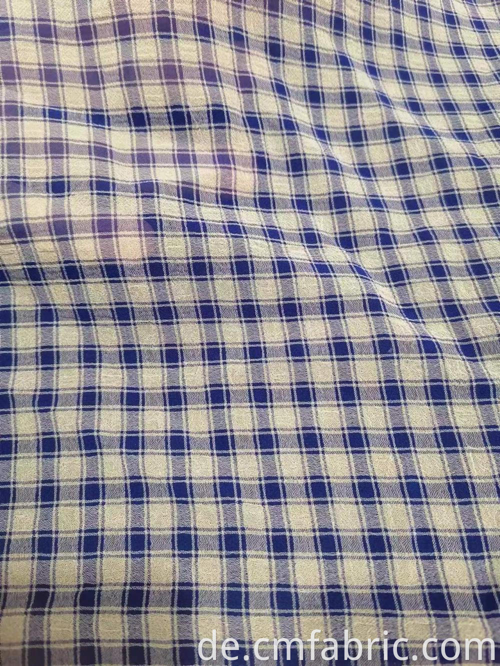 Cationic Polyester Chiffon Check Fabric3 Jpg